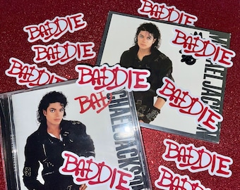 Sticker vinyle BADDIE inspiré de MJ