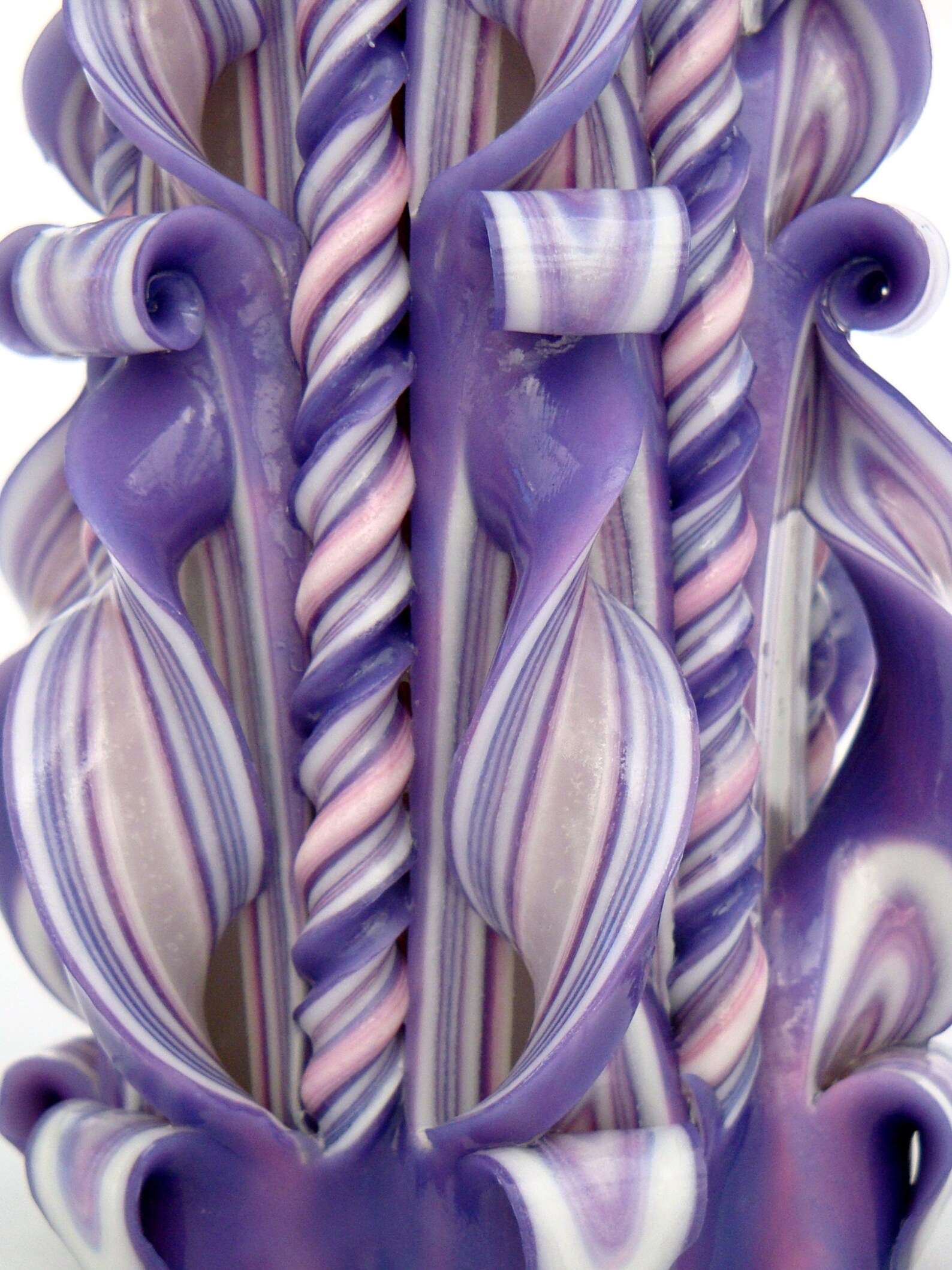Purple Carved Candle for Girlfriend. Interior Candle Etsy