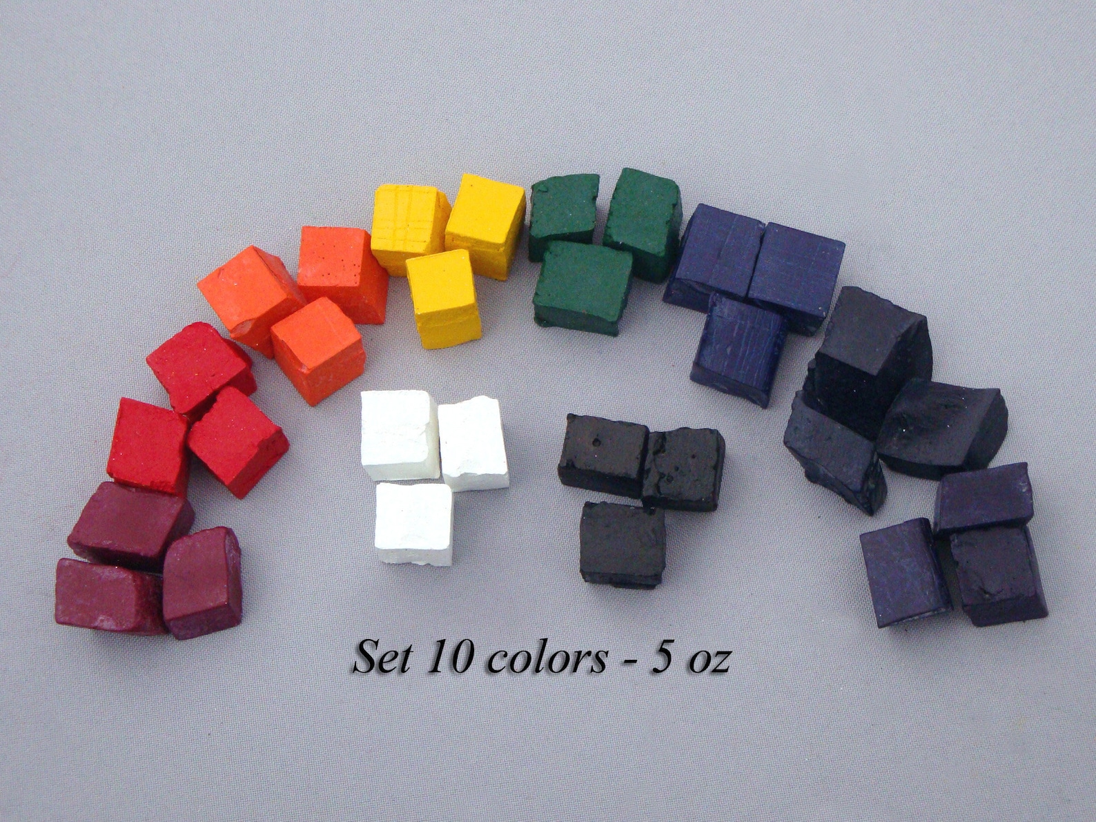Candle dye blocks set 10 colors 5 oz for soy wax paraffin Etsy