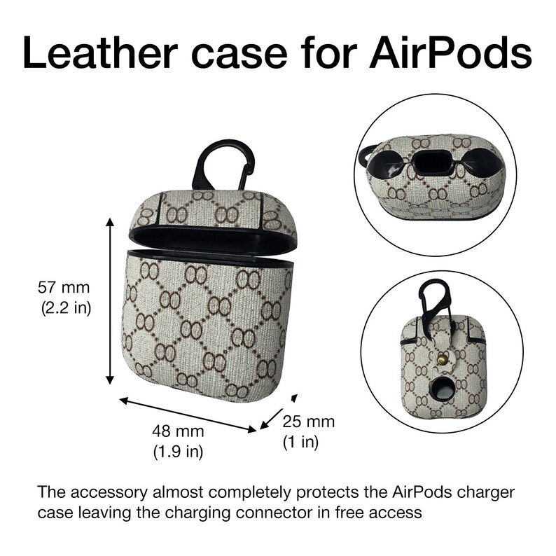Fashion AirPods Case Girls Styled Case Teenagers AirPods Cover Headphones Case AirPods Stylish Leather AirPods Cover Protection Gift FS0176