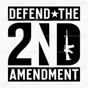 Defend The 2nd Amendment SVG Digital File + Commercial Use License. *Not a Physical item*