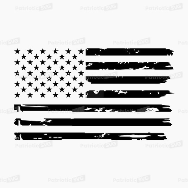 Distressed Flag SVG Digital File + Commercial Use License. *Not a Physical item*