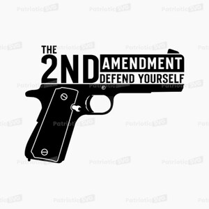 The 2nd Amendment Defend Yourself SVG Digital File + Commercial Use License. *Not a Physical item*