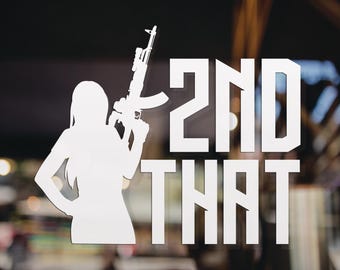 2nd That Decal, Available in Many Sizes and Colors, 2A Decal, Patriotic Decal, Vinyl Decal, Car Window Decal