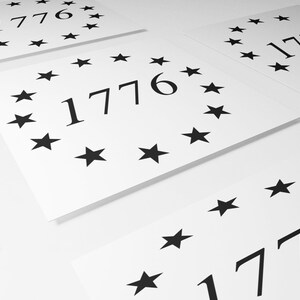 1776 Decal - Patriotic Decal, Independence Day Car & Truck Decal, American Freedom Laptop Decal, USA History Decal, We the People Decal Bild 3