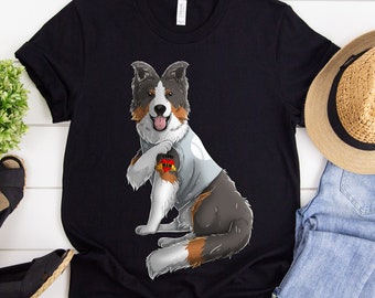 Australische Rinde Shirt, ich liebe Mama Tattoo, Muttertag, Mama Geburtstagsgeschenk, beste Mama überhaupt, Aussie Mom, Hund Mama, Aussie Besitzer Shirt