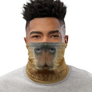 Capybara Face Mask, Unisex Neck Gaiter, Washable Face Covering, Cavy Rodent Lover, Funny Animal Costume, Balaclava, Bandanna, Snood Scarf