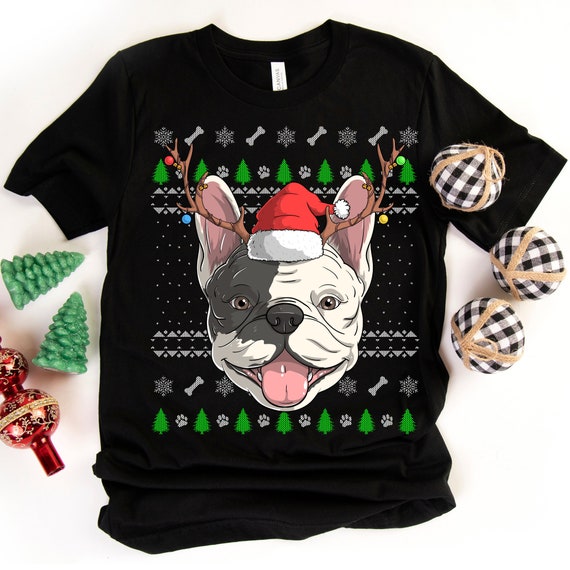 Funny Santa French Bulldog Claus Dog Christmas T-Shirt Funny Santa French Bulldog Claus Dog Christmas T-Shirt