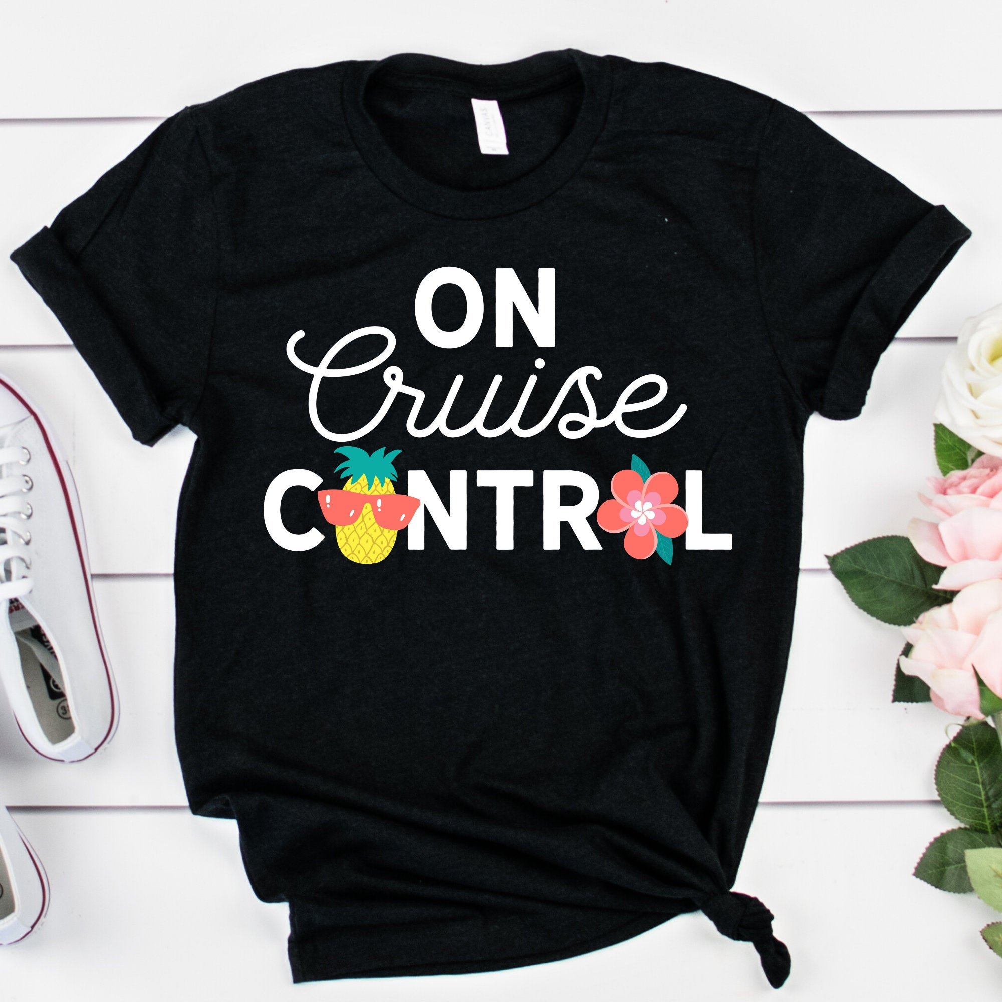 Pineapple Cruise Shirt for Friends Cute Flower Cruise Shirt Etsy