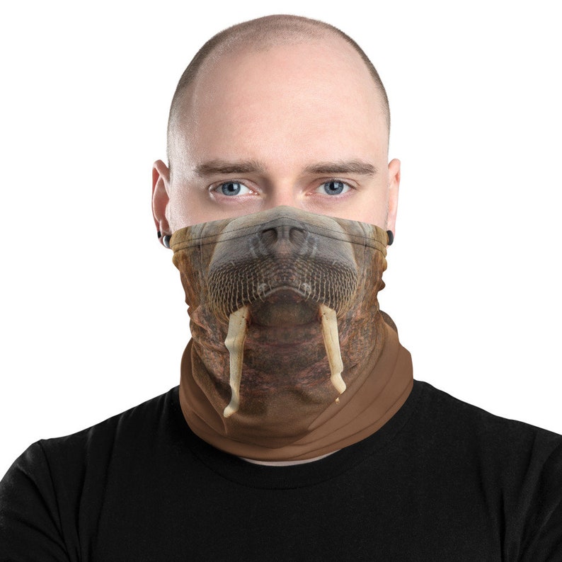 Walrus Face Mask Washable and Reusable Neck Gaiter Funny - Etsy