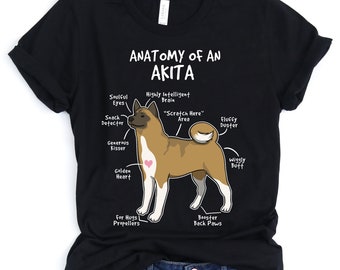 akita dog t shirts