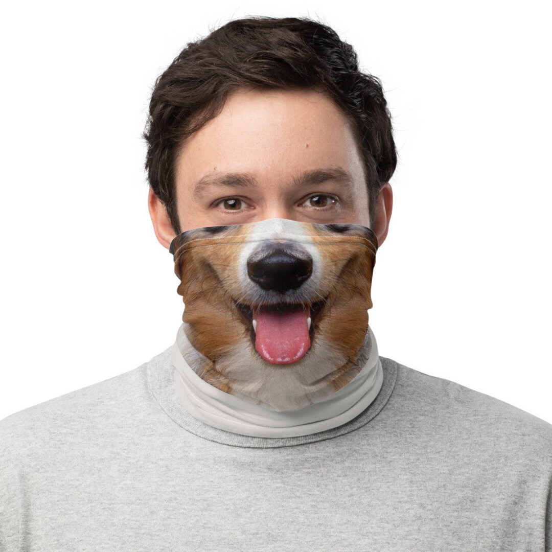 Australian Shepherd Dog Face Mask, Neck Gaiter for Women Men Adults
