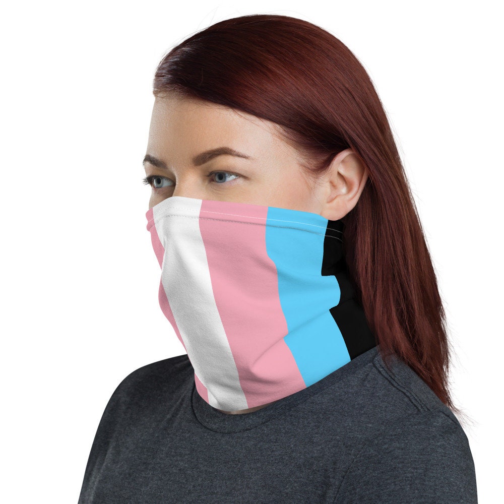 Xg Trans Mask Transgender Pride Flag Face Mask, Trans Pride Neck Gaiter, Washable ...
