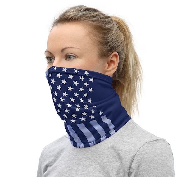 American Flag Face Mask, USA Neck Gaiter, Washable Reusable American Flag Face Mask, USA Neck Gaiter, Washable Reusable