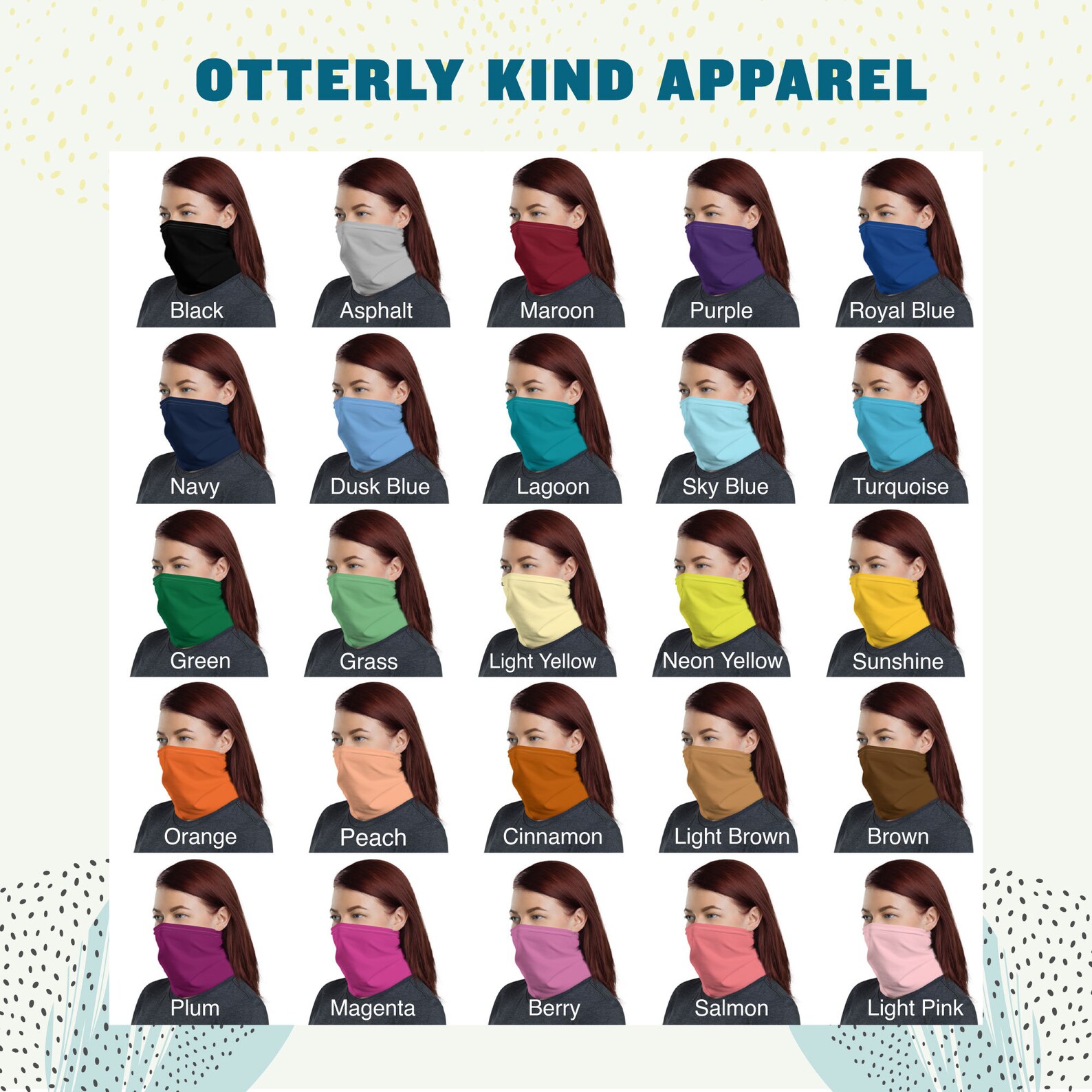 Black Neck Gaiter Unisex Face Mask Washable Neck Gaiter Etsy