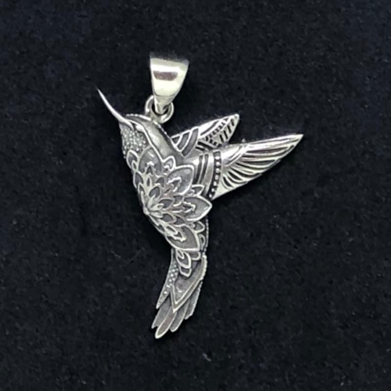 Dew Ciondolo In Argento 925 Con Colibrì – Gioiello Elegante Per Donna, Regalo Per Anniversario E Compleanno