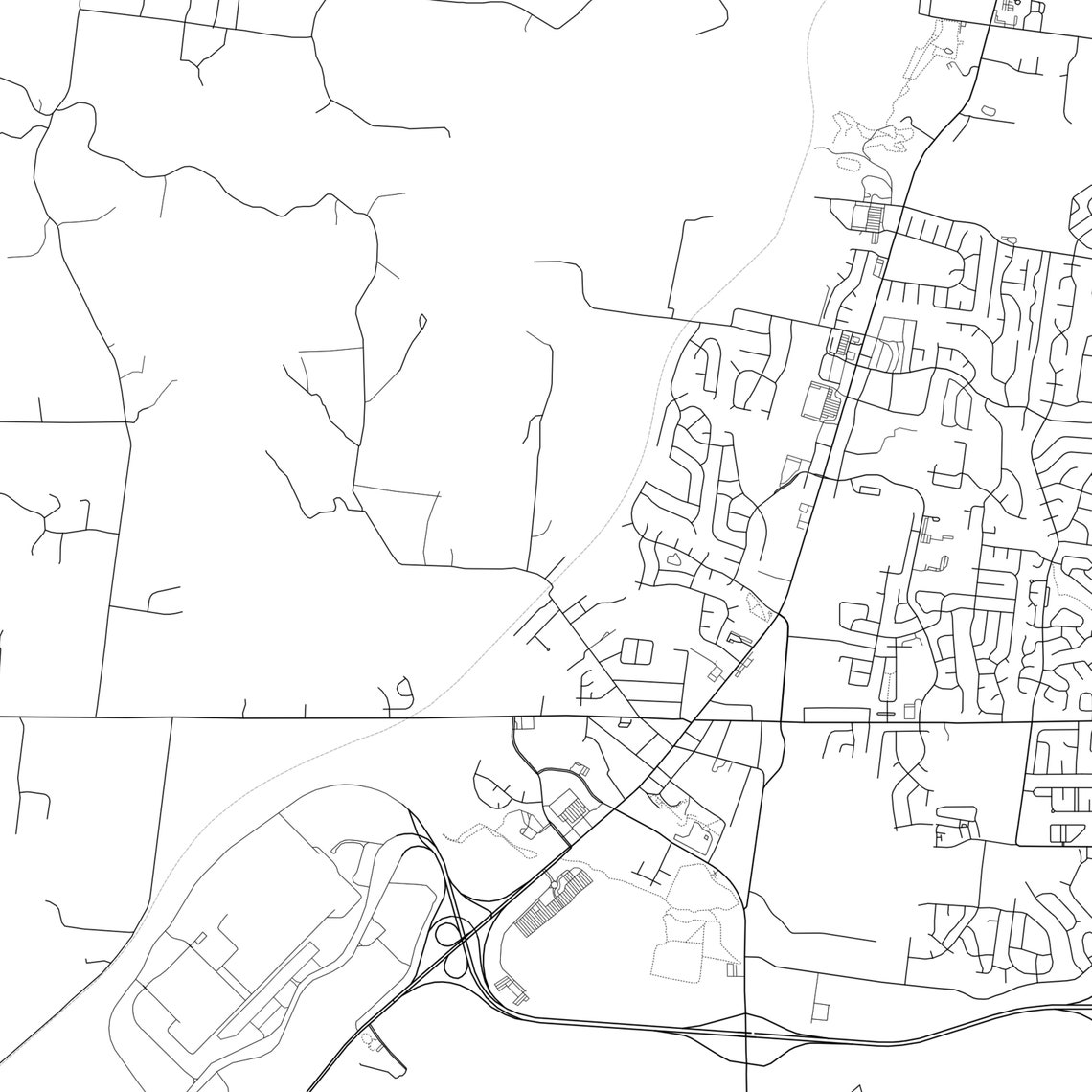 Spring Hill Map Print Spring Hill Map Poster Wall Art Tn Etsy