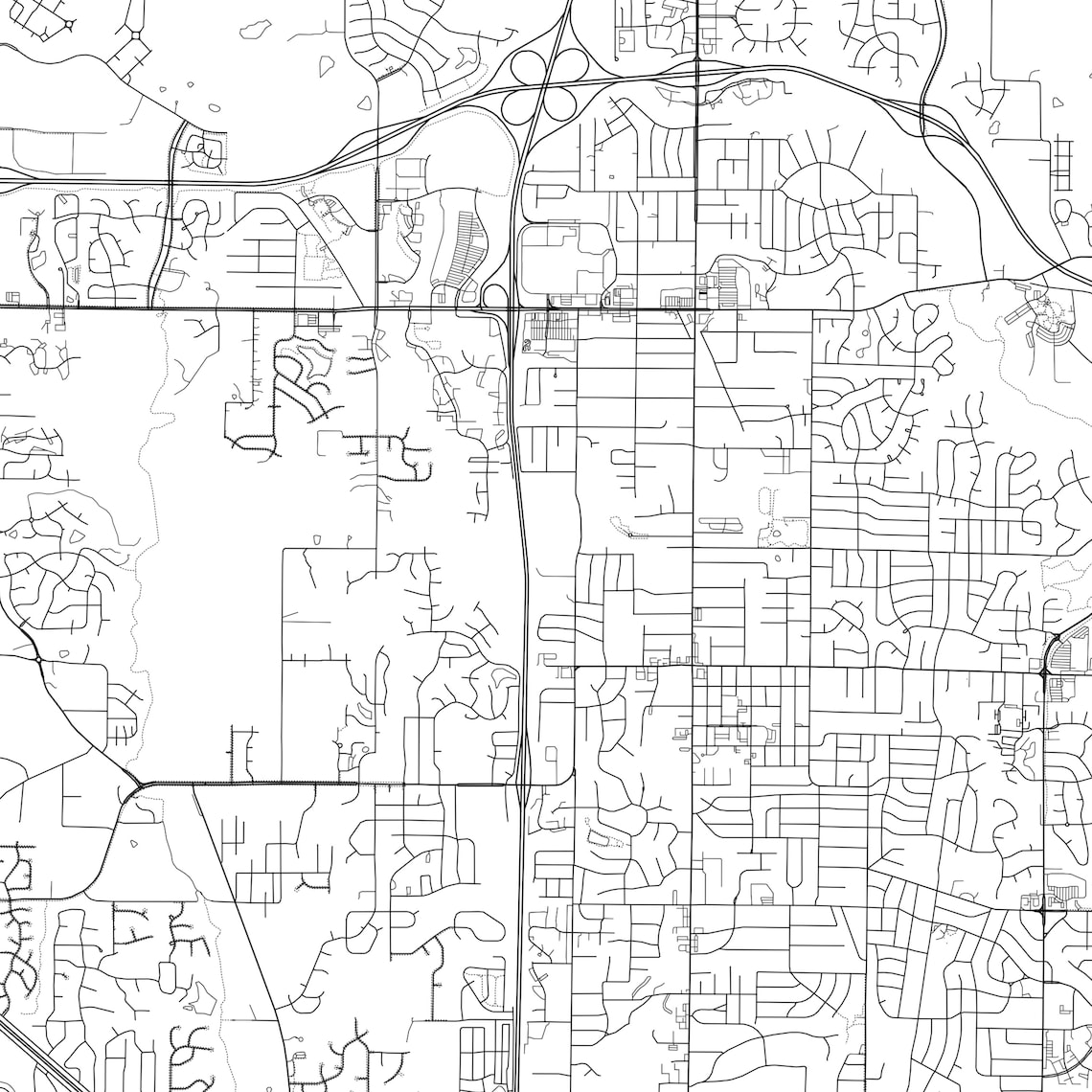 Gladstone Map Print Gladstone Map Poster Wall Art Mo City Etsy UK