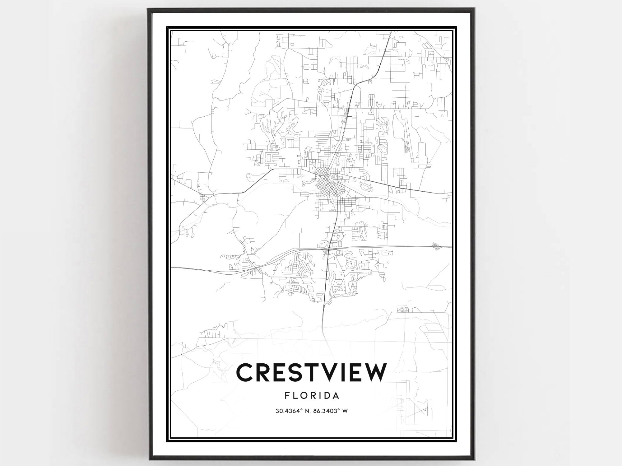 Crestview Map Print Crestview Map - Il Fullxfull.1855096146 5py0