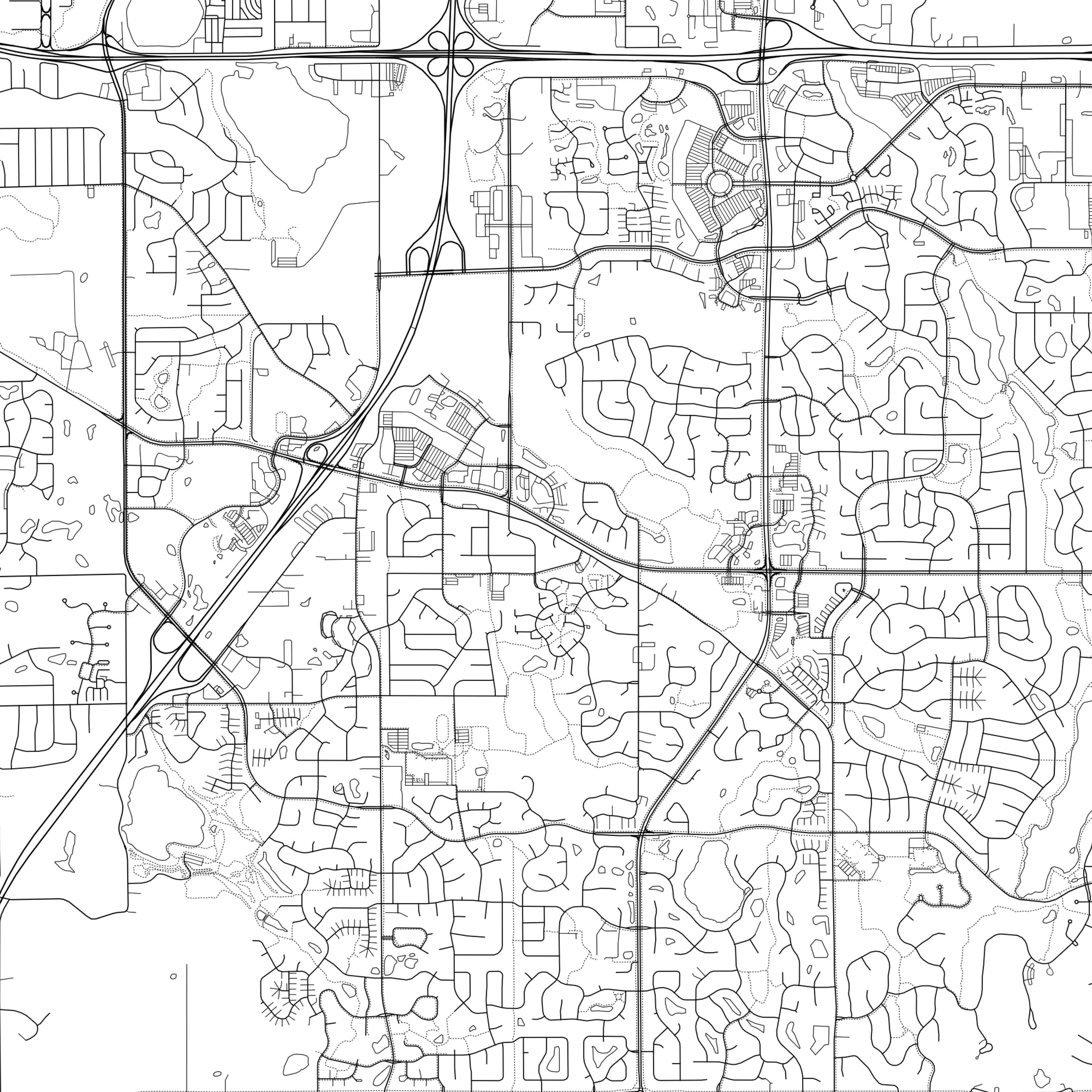 Woodbury Map Print Woodbury Map Poster Wall Art Mn City Map Etsy