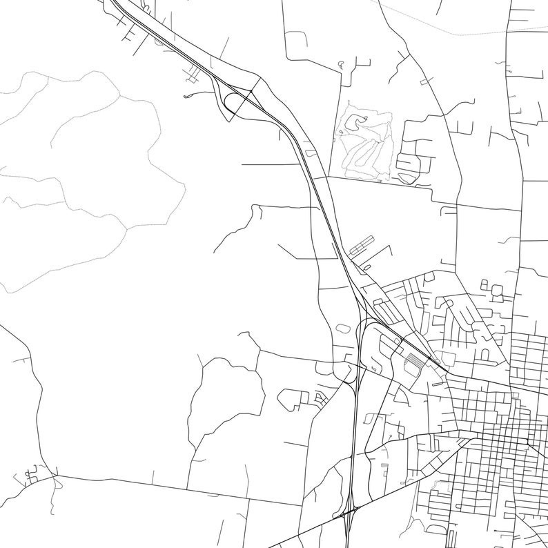 Farmington Map Print Farmington Map Poster Wall Art Mo City Etsy