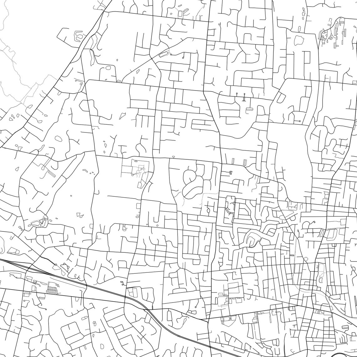 Spring Valley Map Print Spring Valley Map Poster Wall Art Ny Etsy