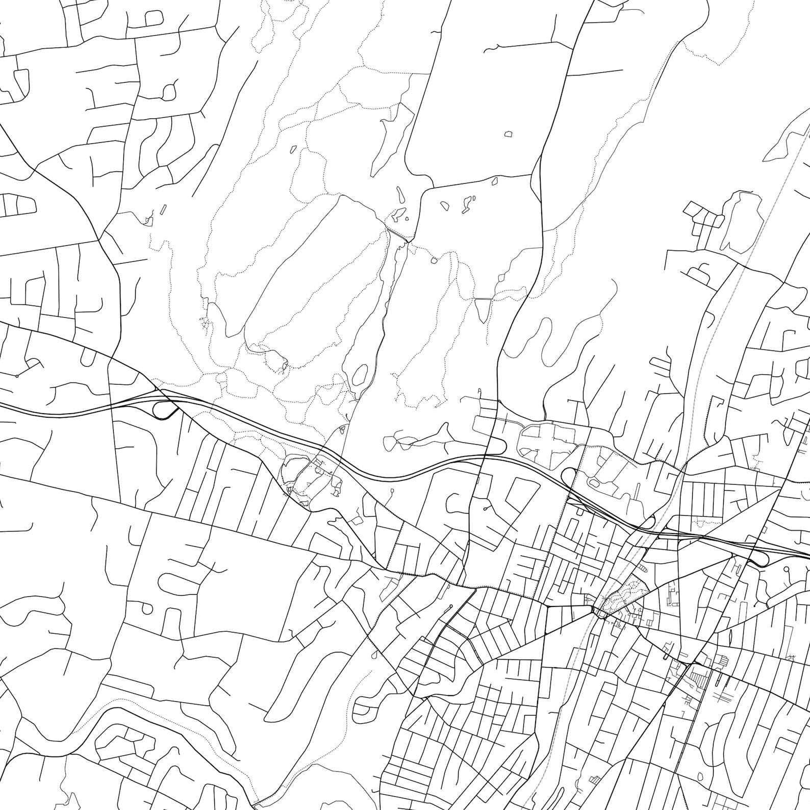 Meriden Map Print Meriden Map Poster Wall Art Ct City Map Etsy