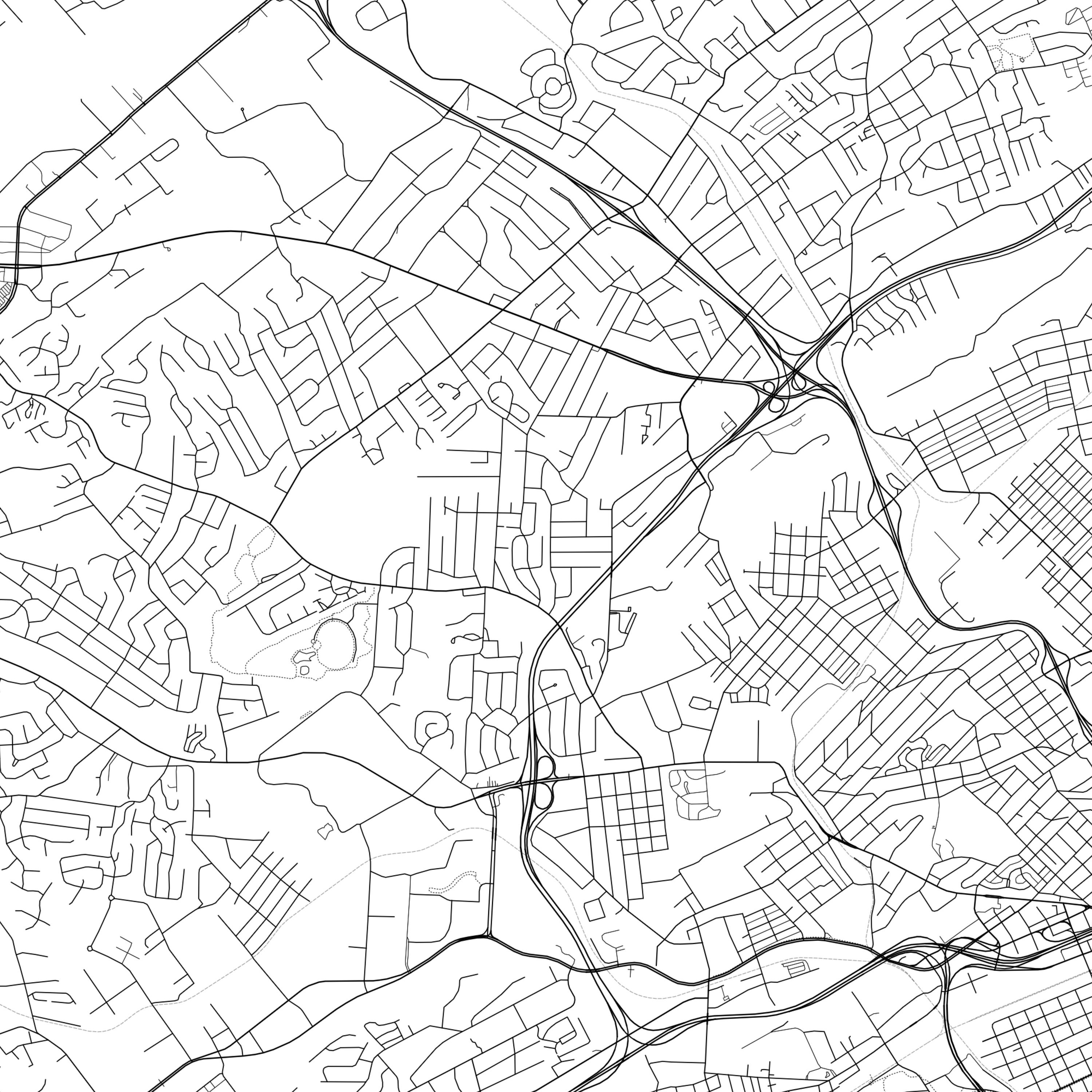 Knoxville Map Print Knoxville Map Poster Wall Art Tn City | Etsy