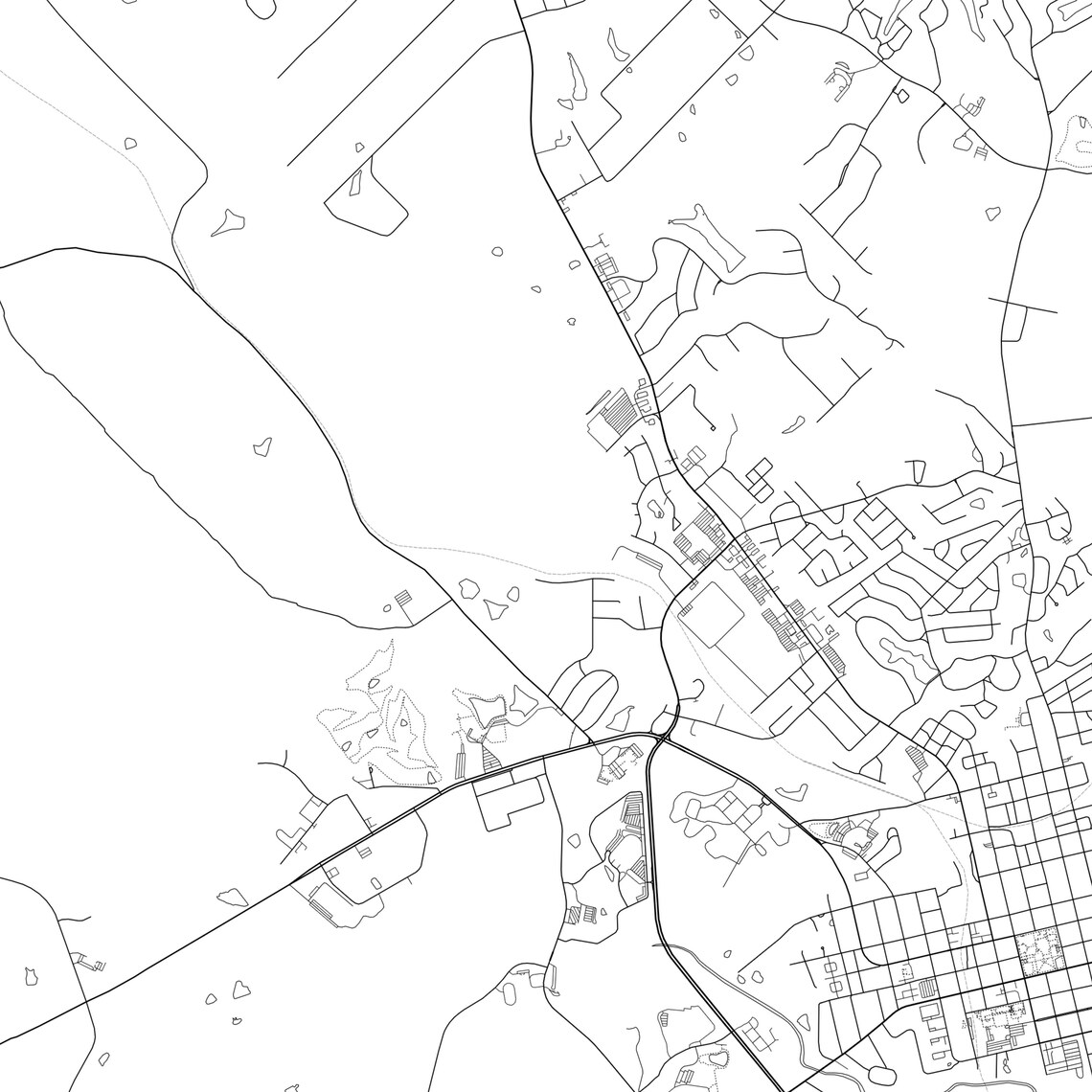 Milledgeville Map Print Milledgeville Map Poster Wall Art Ga Etsy