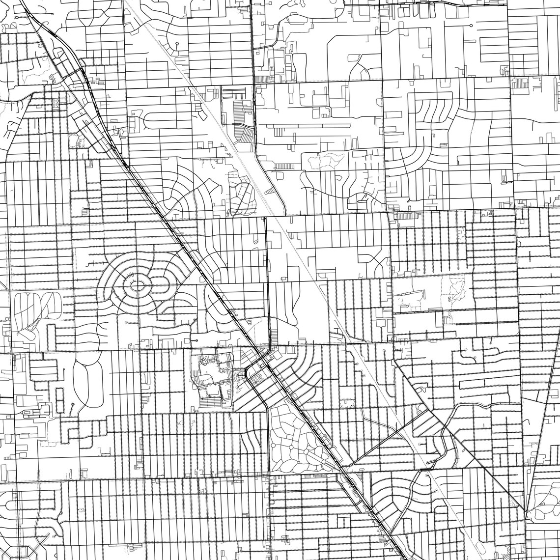 Royal Oak Map Print Royal Oak Map Poster Wall Art Mi City Etsy