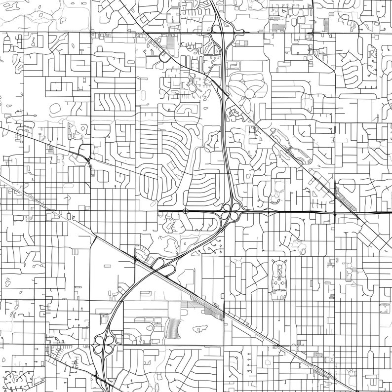 Arlington Heights Map Print Arlington Heights Map Poster Wall - Etsy