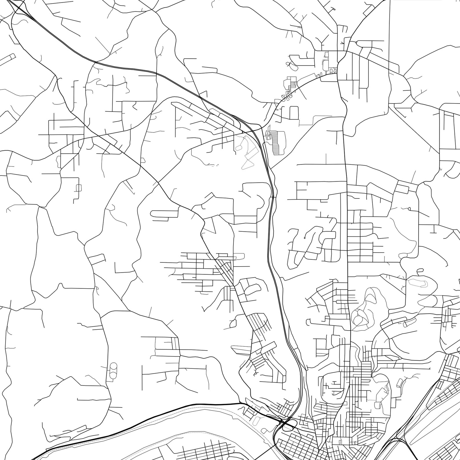 East Liverpool Map Print East Liverpool Map Poster Wall Art Etsy