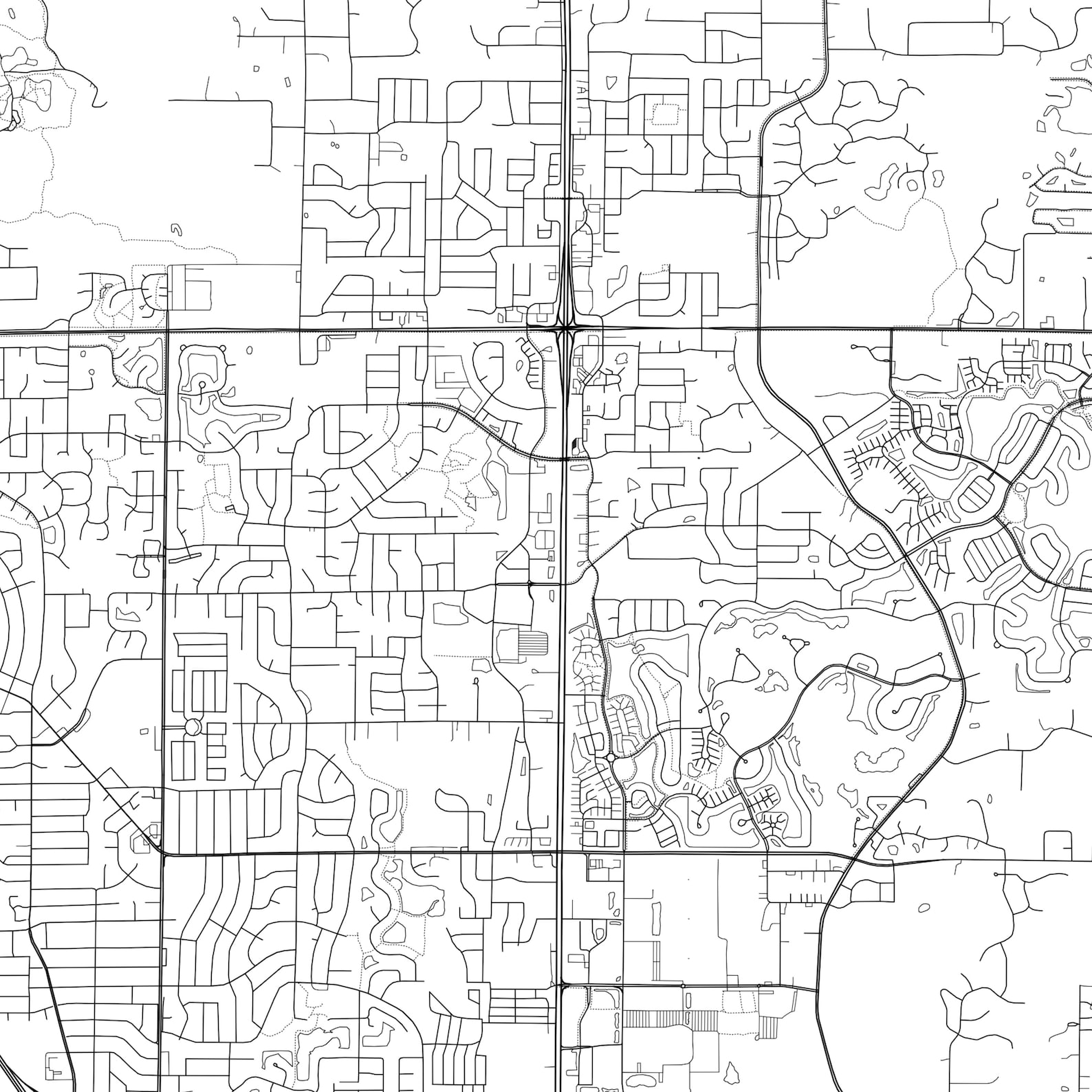 Blaine Map Print Blaine Map Poster Wall Art Mn City Map | Etsy