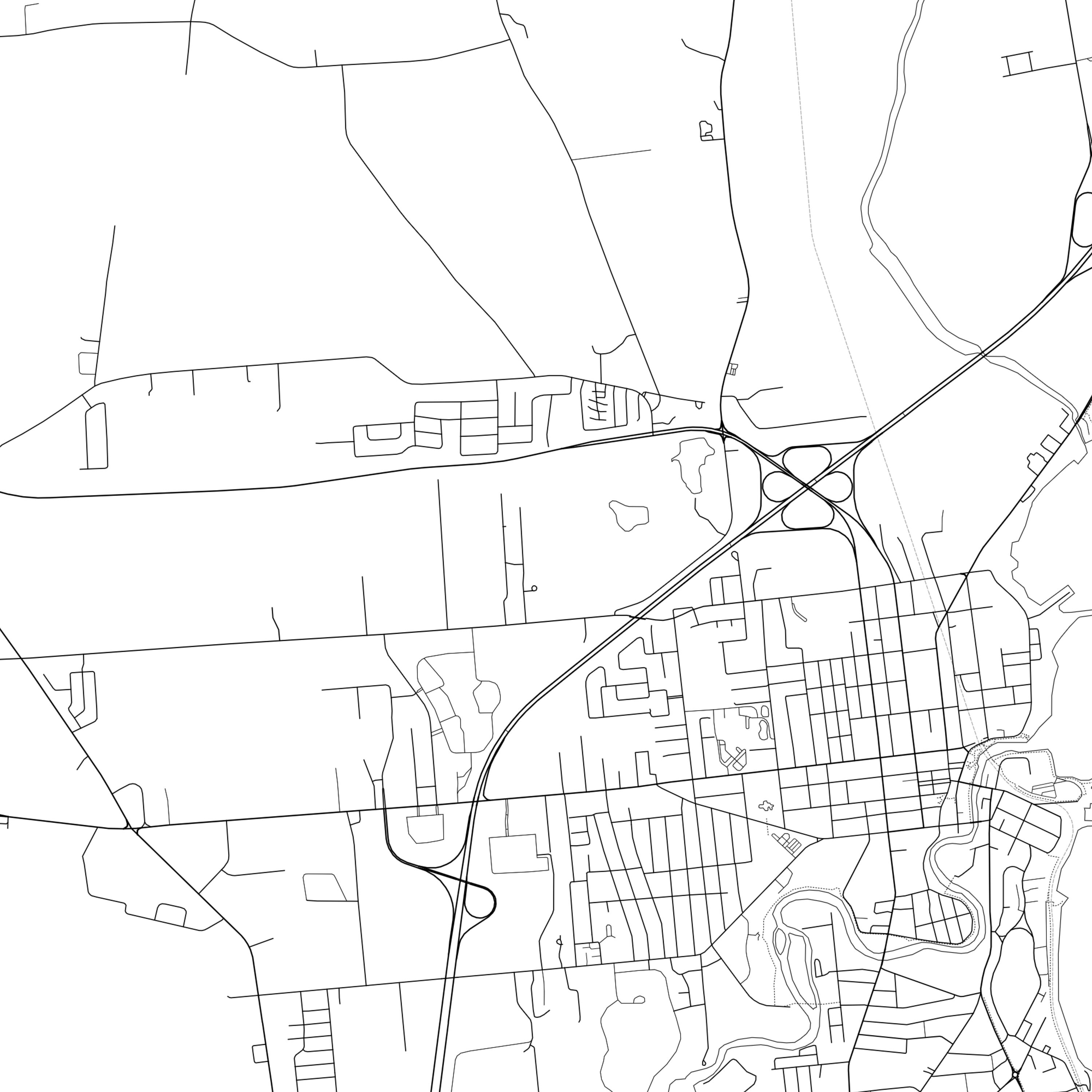 Plattsburgh Map Print Plattsburgh Map Poster Wall Art Ny Etsy UK