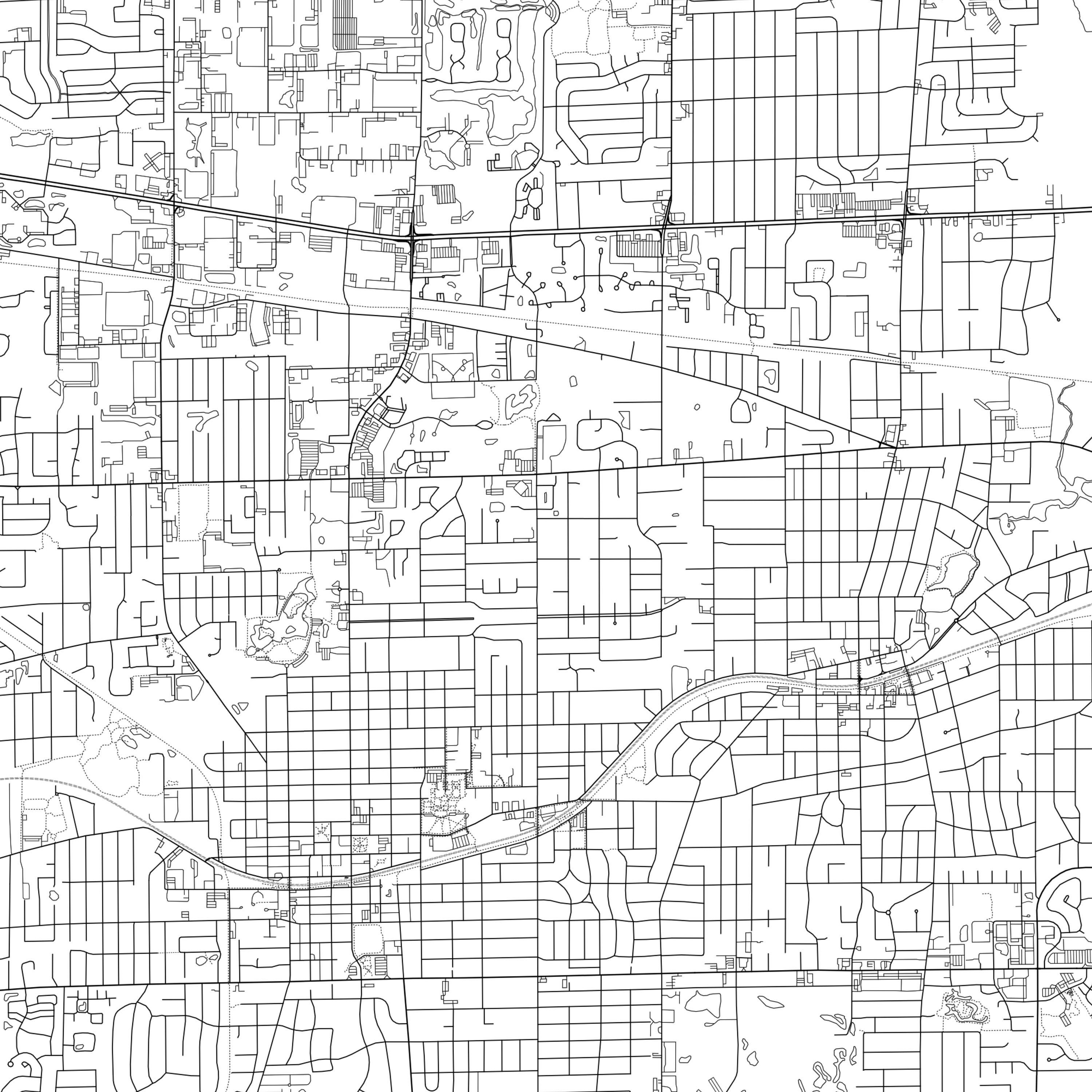Glen Ellyn Map Print Glen Ellyn Map Poster Wall Art Il City Etsy