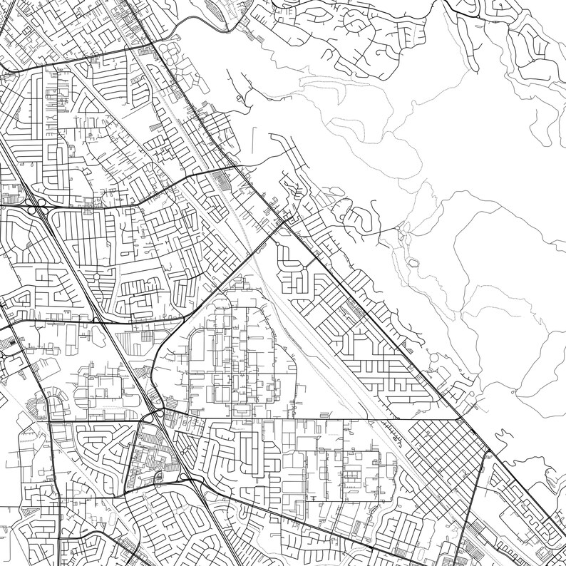 Union City Map Print Union City Map Poster Wall Art Ca Etsy Nederland