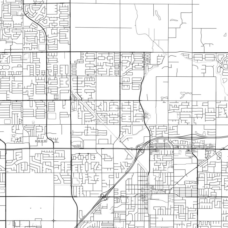 Clovis Map Print Clovis Map Poster Wall Art Ca City Map Etsy