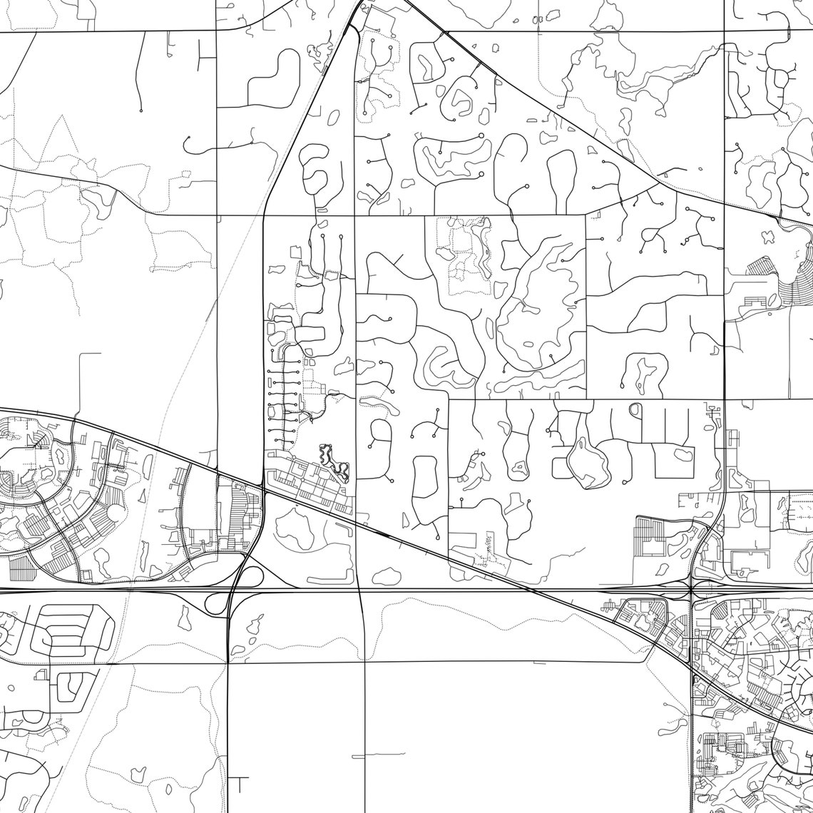 Hoffman Estates Map Print Hoffman Estates Map Poster Wall Etsy