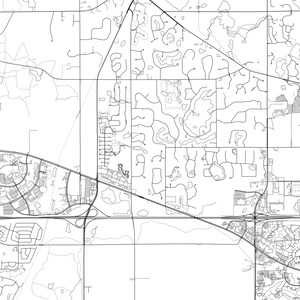 Hoffman Estates Map Print Hoffman Estates Map Poster Wall | Etsy