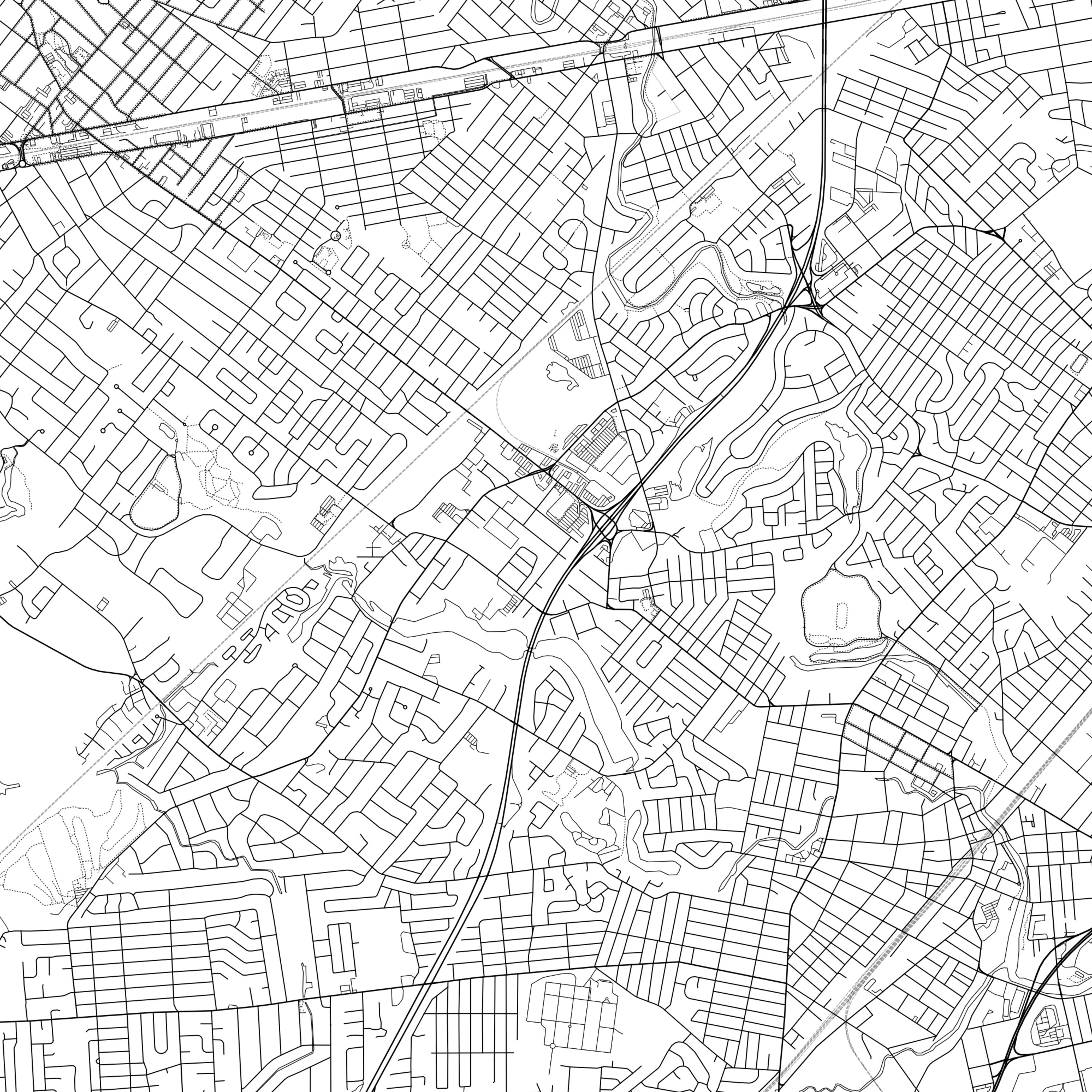 Rahway Map Print Rahway Map Poster Wall Art Nj City Map Etsy