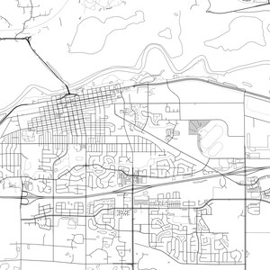 Shakopee Map Print, Shakopee Map Poster Wall Art, Mn City Map, Minnesota Print Street Map Decor ...