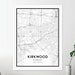 Kirkwood Map Print, Kirkwood Map Poster Wall Art, Mo City Map, Missouri ...