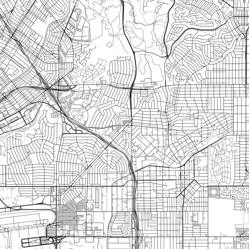 Inglewood Map Print Inglewood Map Poster Wall Art Ca City Etsy