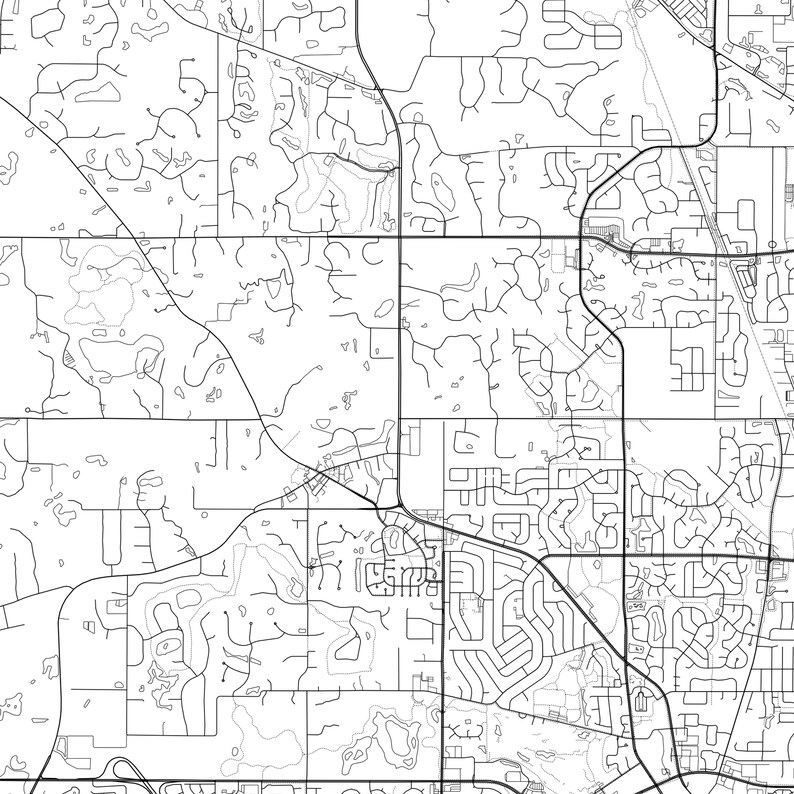 Buffalo Grove Map Print Buffalo Grove Map Poster Wall Art Il Etsy