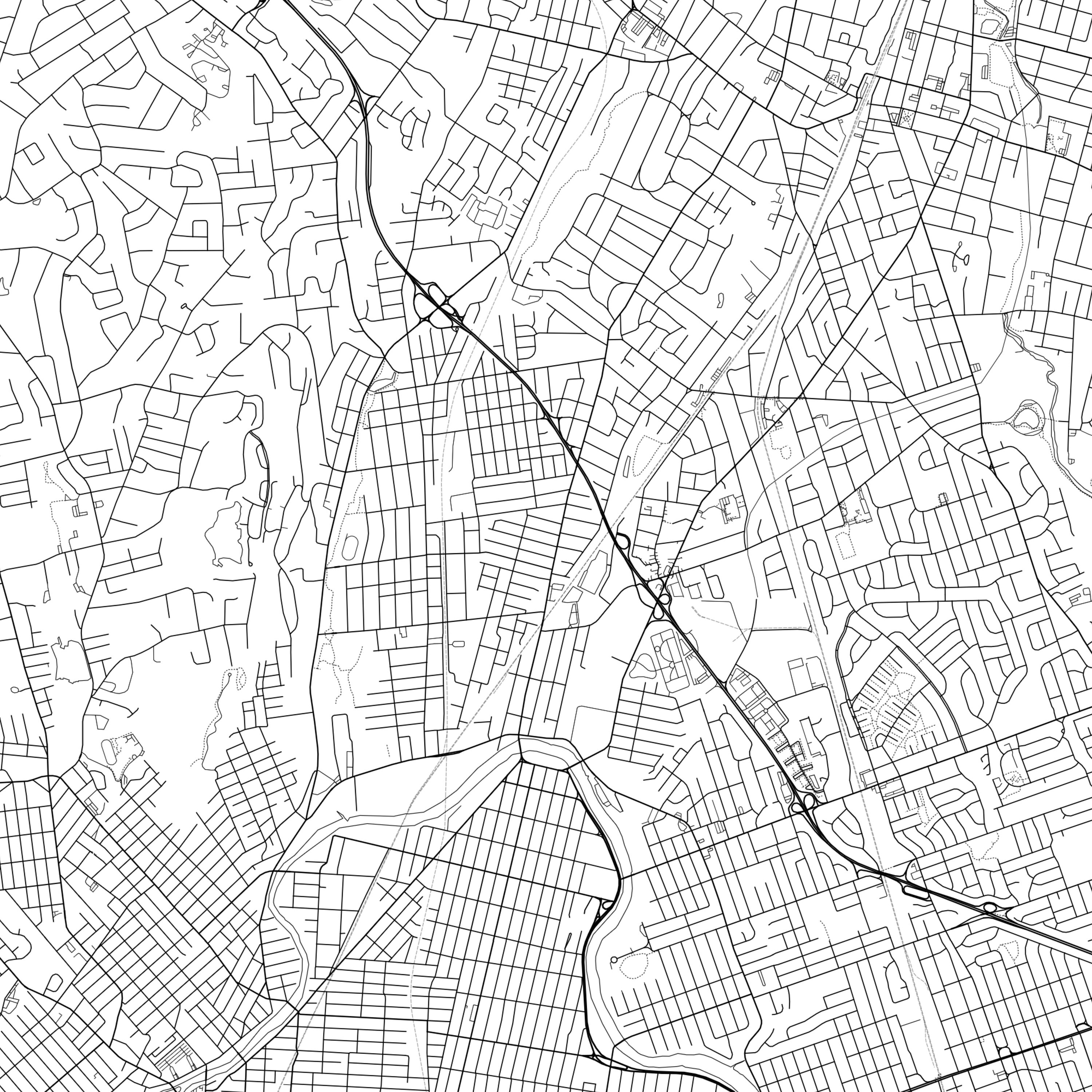 Fair Lawn Map Print Fair Lawn Map Poster Wall Art Nj City Etsy