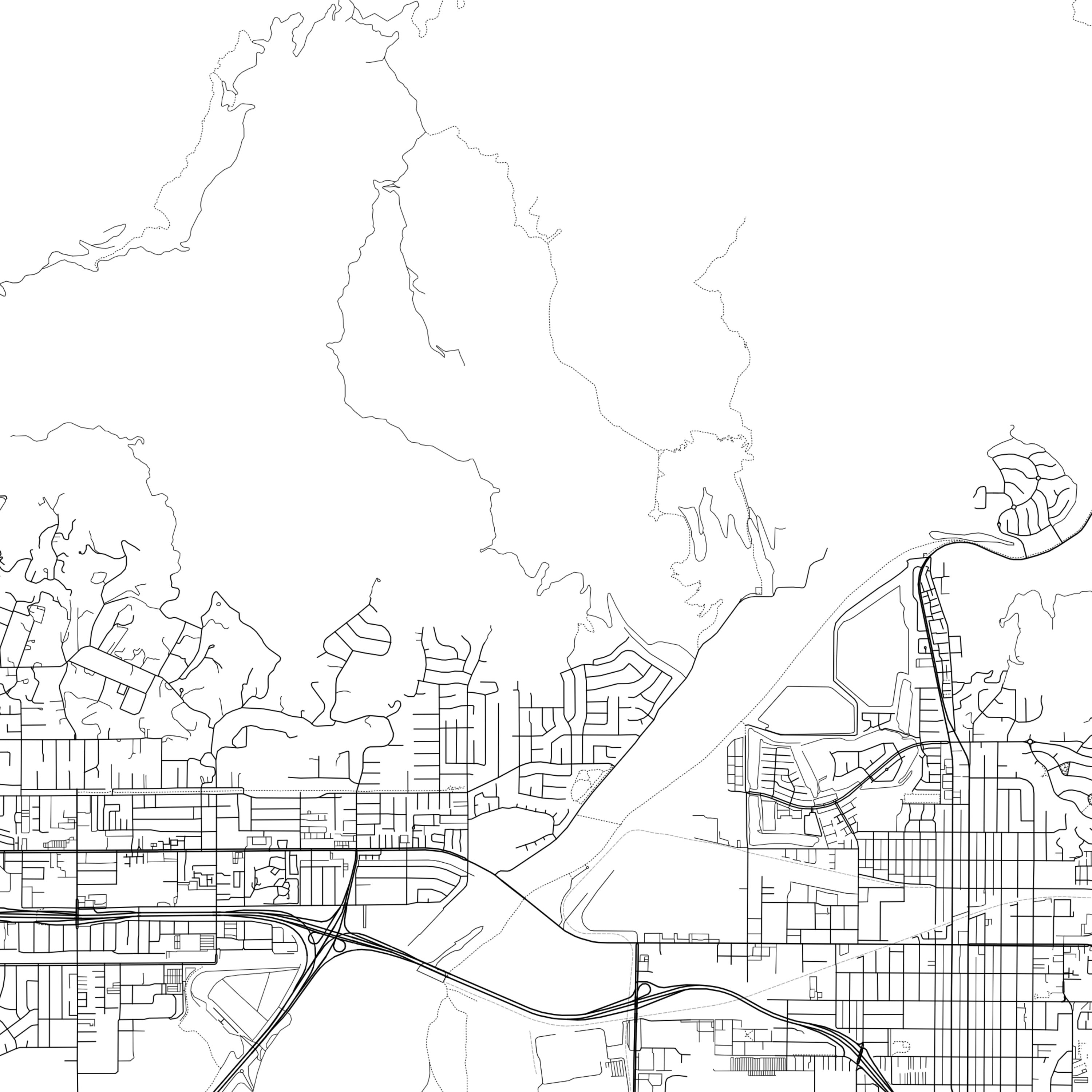 Azusa Map Print, Azusa Map Poster Wall Art, Ca City Map, California ...