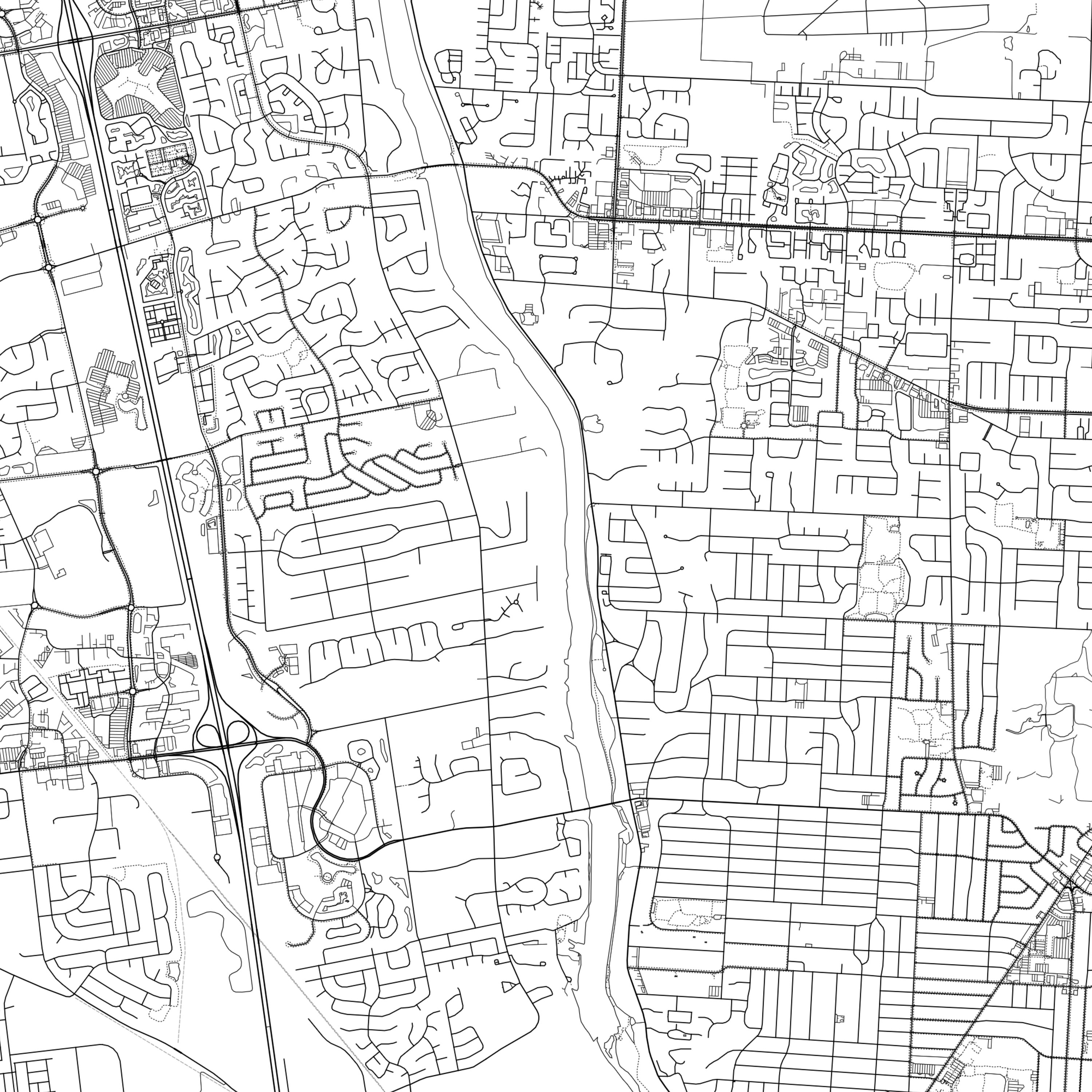 Upper Arlington Map Print Upper Arlington Map Poster Wall Etsy