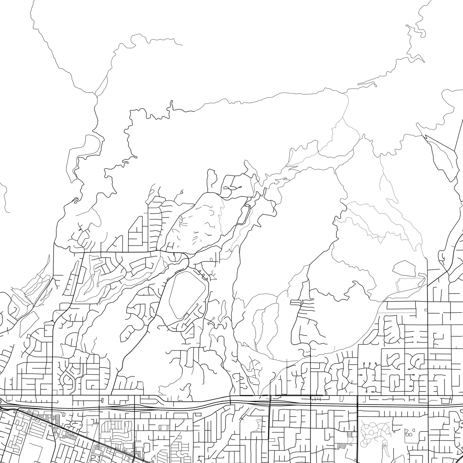 Claremont Map Print Claremont Map Poster Wall Art Ca City Etsy