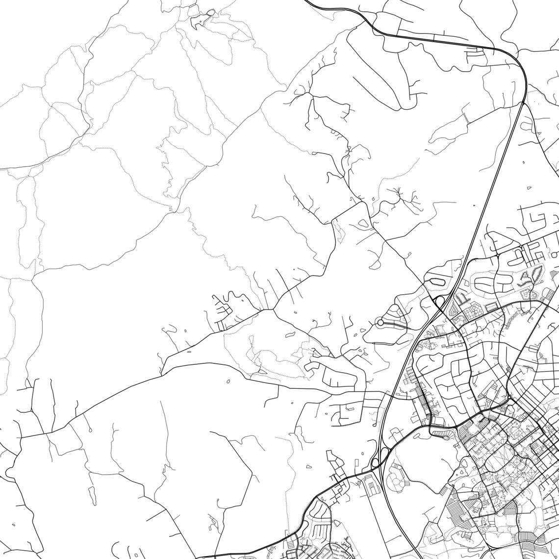 Blacksburg Map Print Blacksburg Map Poster Wall Art Va City Etsy