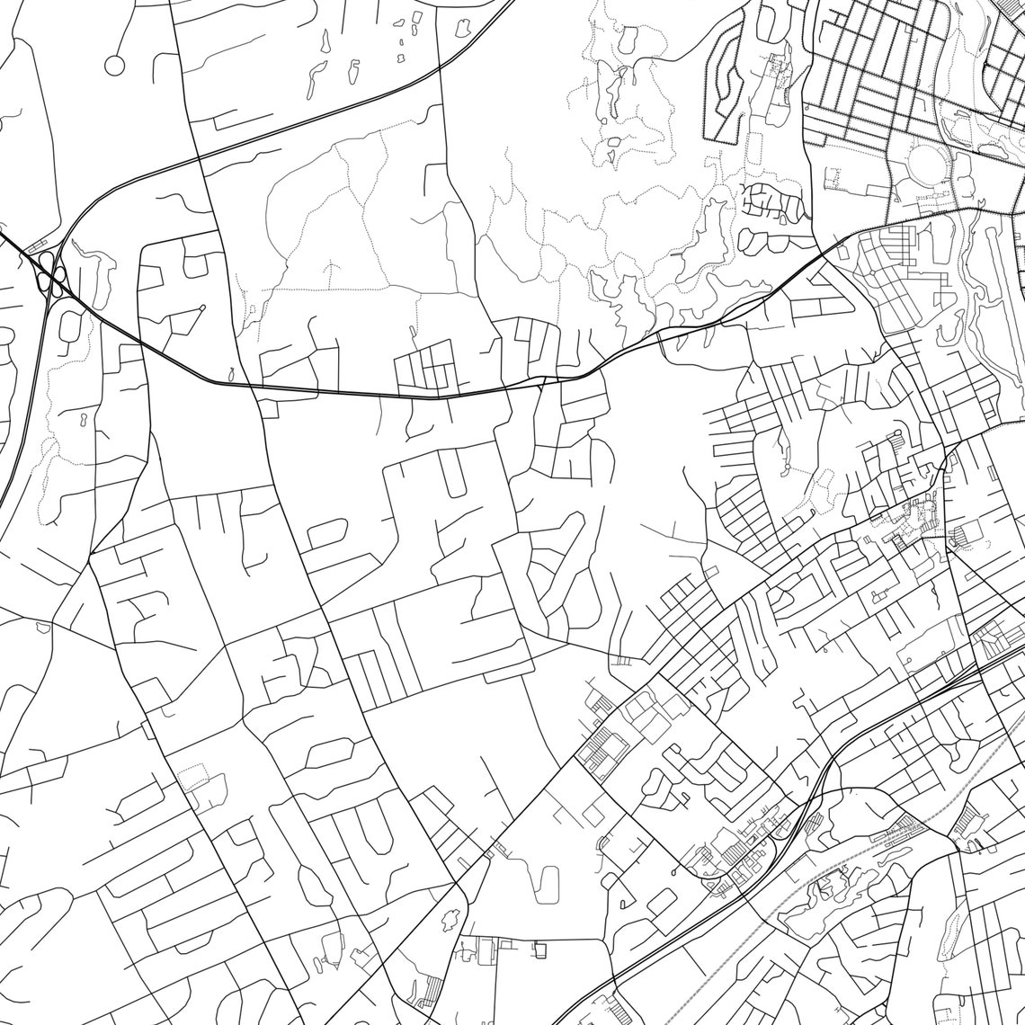 West Haven Map Print West Haven Map Poster Wall Art Ct City Etsy